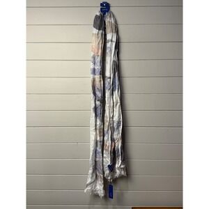 New! Apt 9 Women's O S One Size Gray Plaid Lightweight‎ Rayon Scarf NWT $20 MSRP